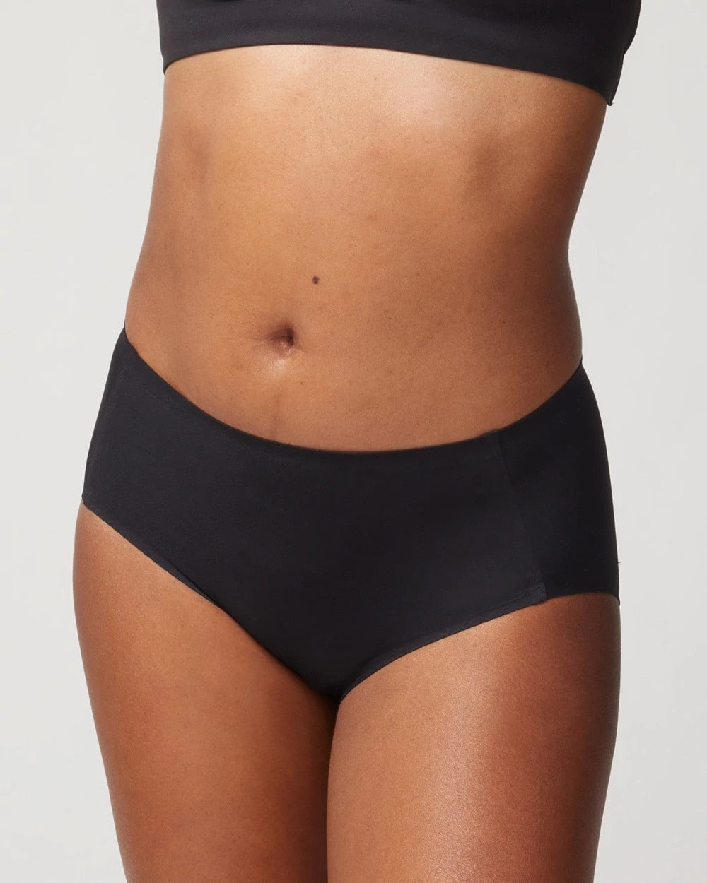 BLACK Soft Stretch Modern Brief Panty