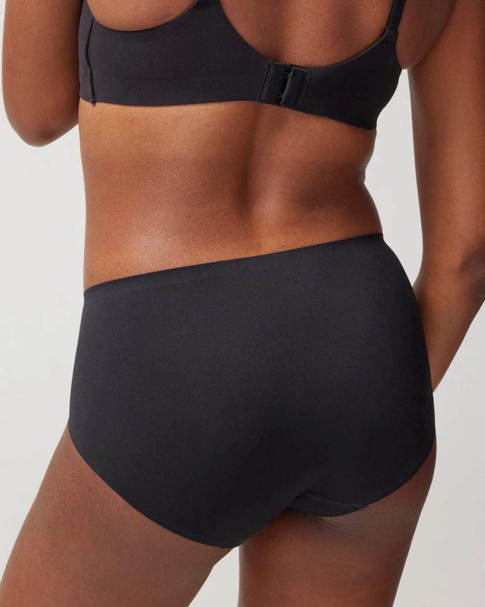 BLACK Soft Stretch Modern Brief Panty