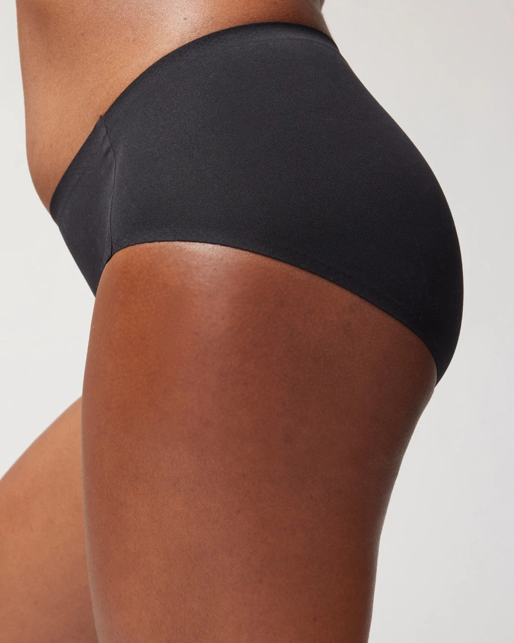 BLACK Soft Stretch Modern Brief Panty