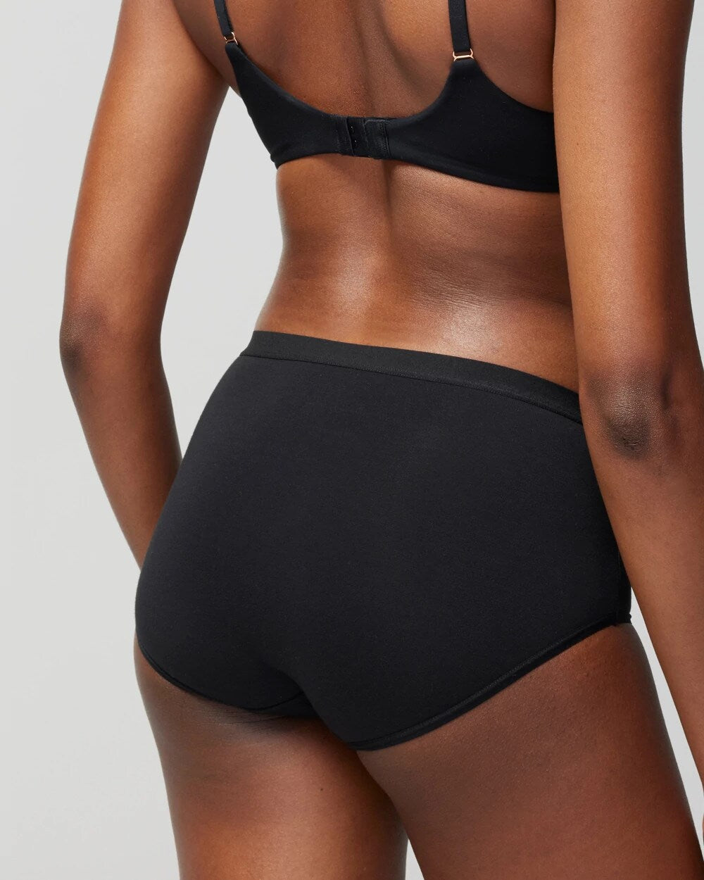 BLACK Cotton Modern Brief Panty