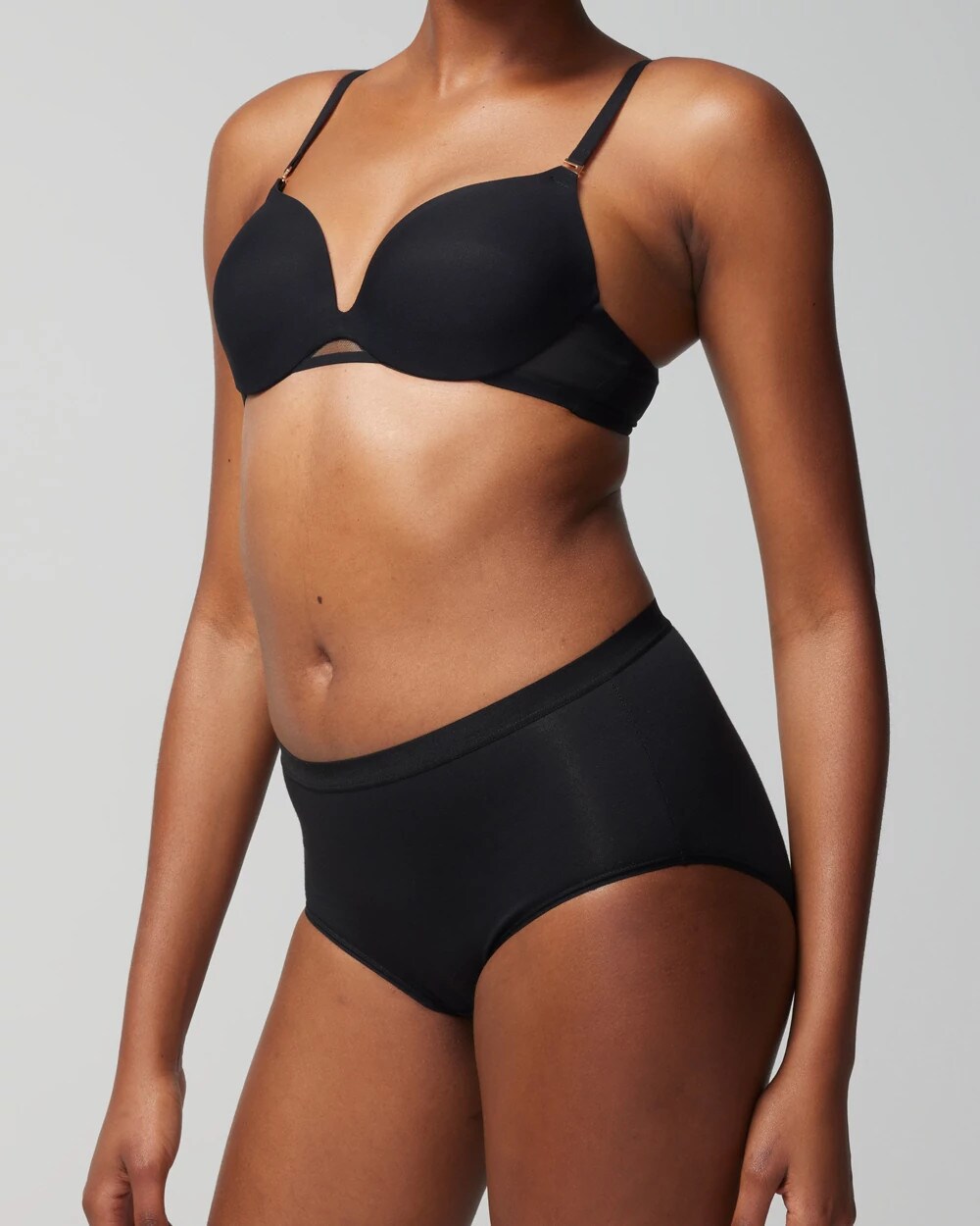 BLACK Cotton Modern Brief Panty