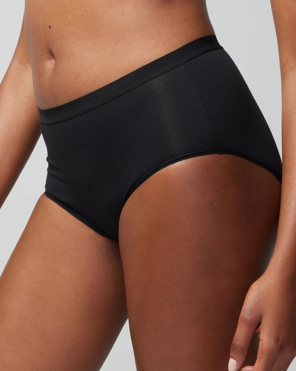 BLACK Cotton Modern Brief Panty
