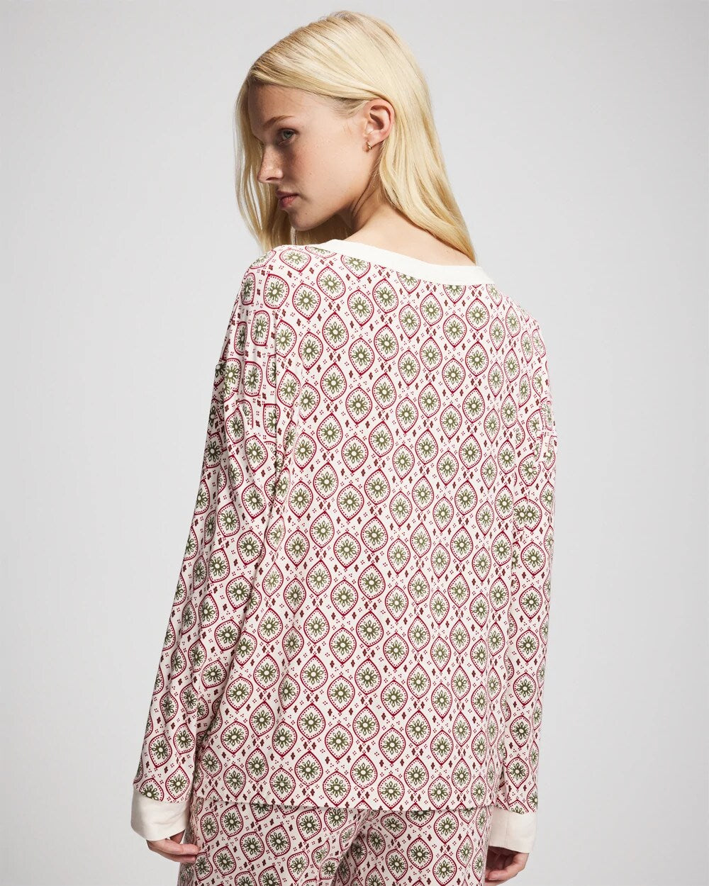 PATTERNED PIECES CHAMP Long Sleeve Henley