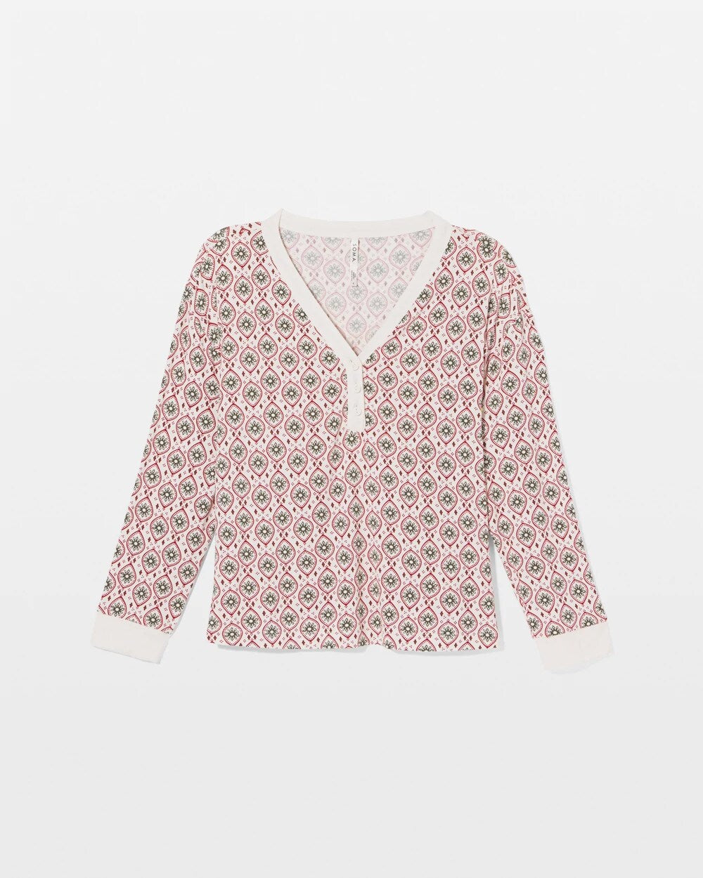 PATTERNED PIECES CHAMP Long Sleeve Henley