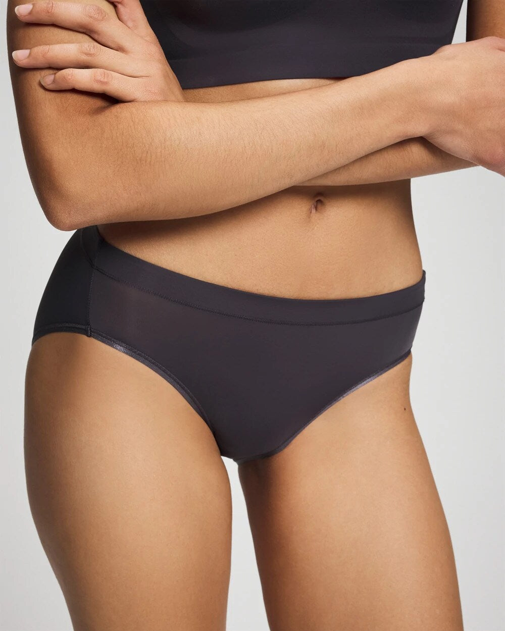 GRAY INK High-Leg Brief Panty