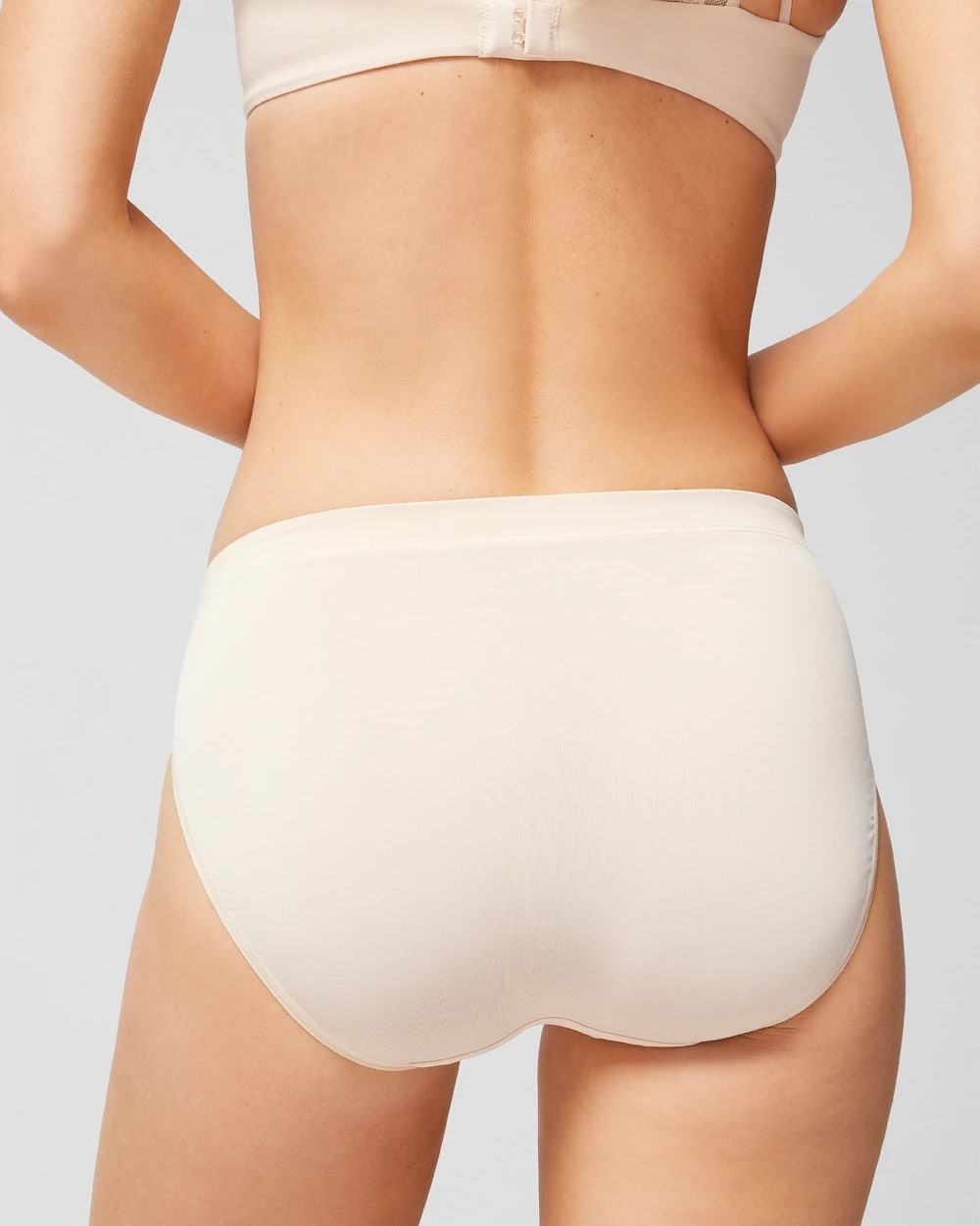 PALE SAND High-Leg Brief Panty