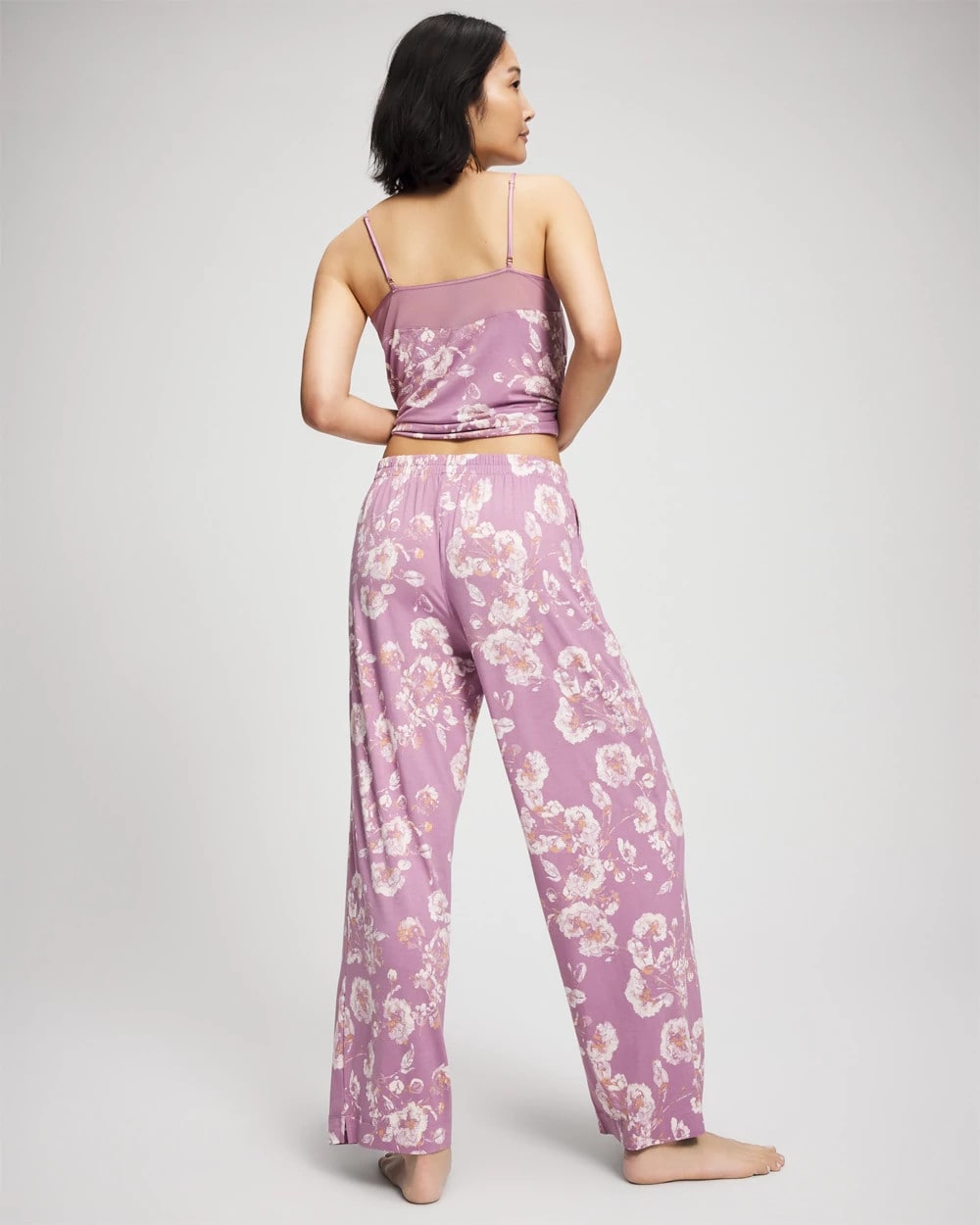 FLORA SHIMMER LILAC Printed Pajama Pant
