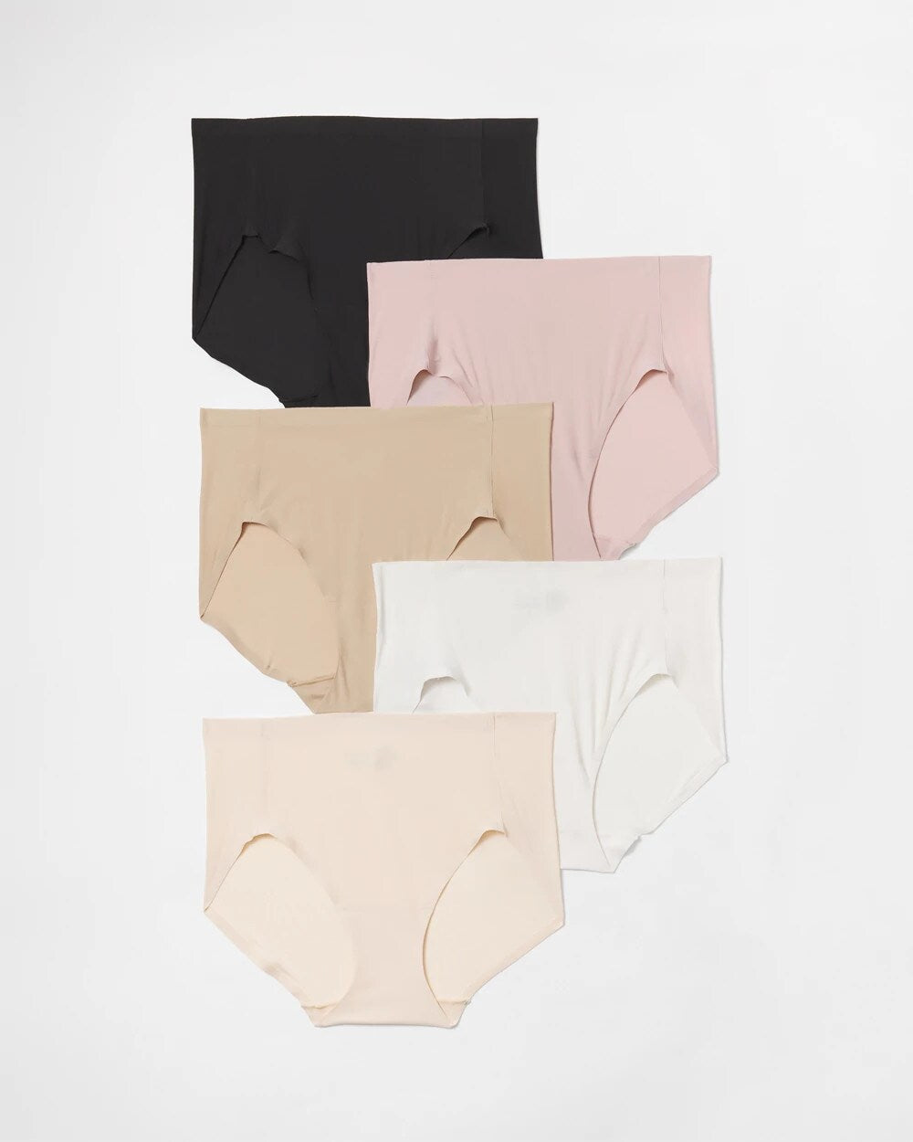 BASIC MULTI PACK Soft Stretch Modern Brief Panty 5 Pack