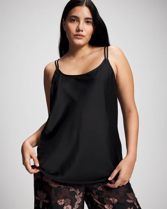 BLACK Double Strap Camisole