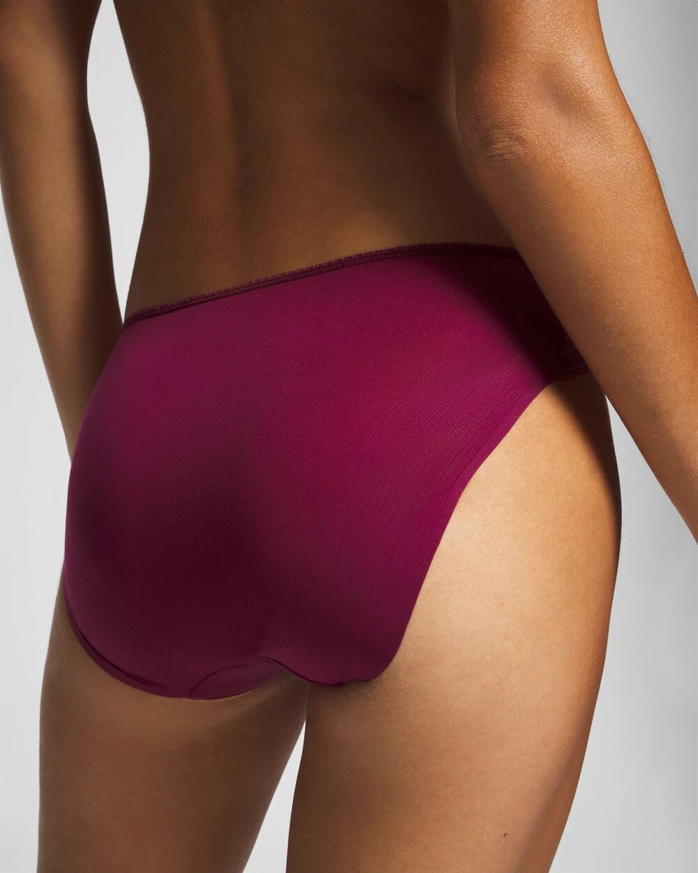 POMEGRANATE WINE Edge Hipster Panty with Lace