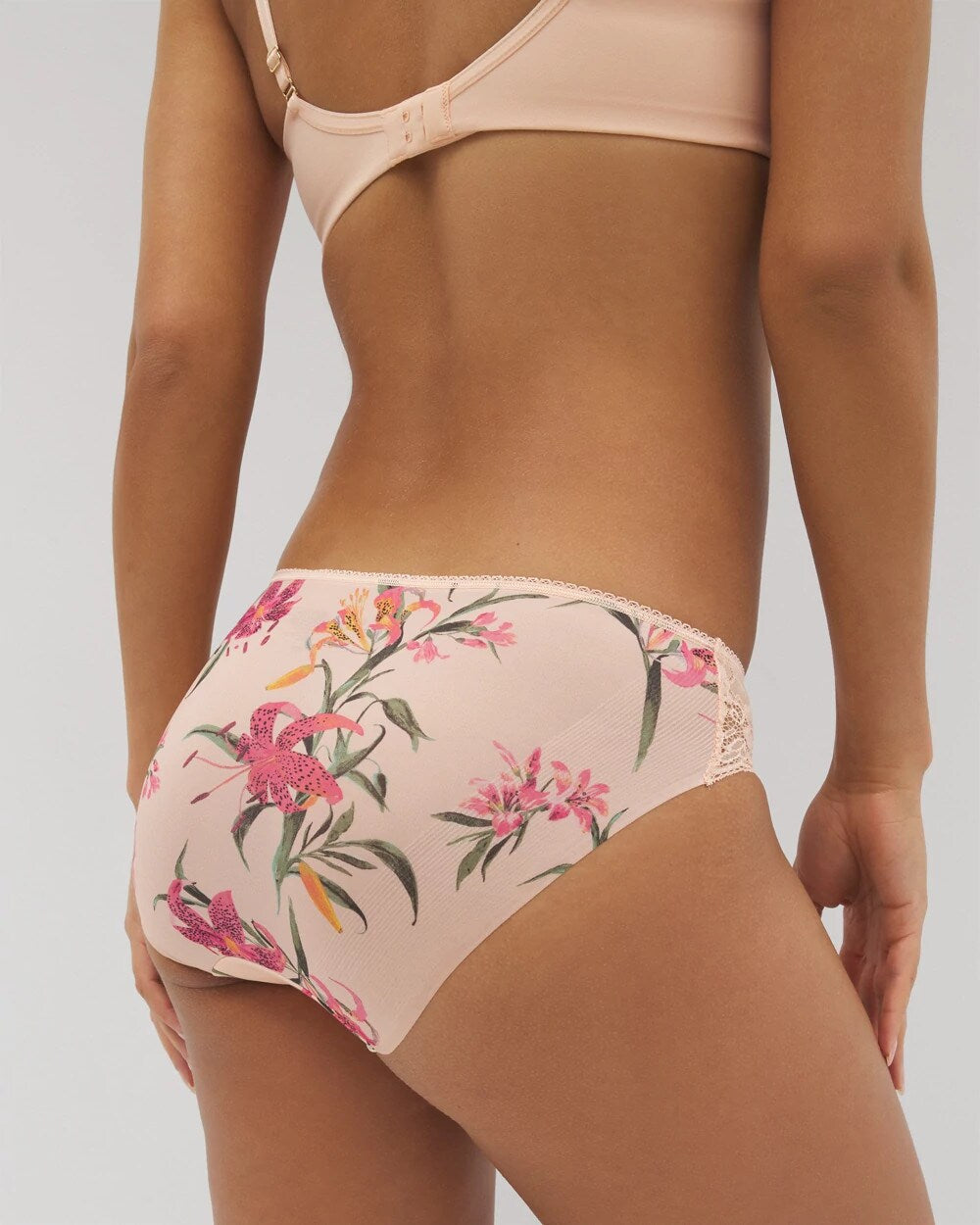 LE TIGRE FLORA MINI PEACH Edge Hipster Panty with Lace