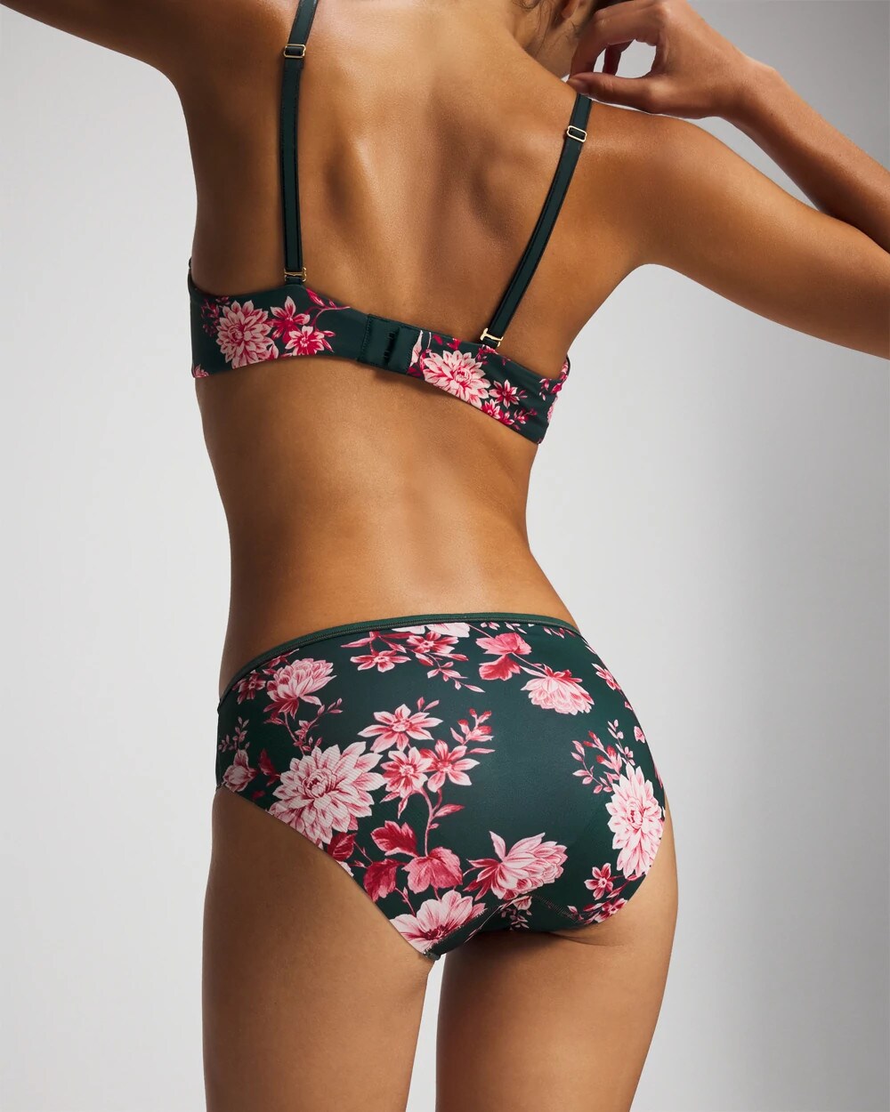 COTTAGE FLORAL MINI GREEN Edge Hipster Panty