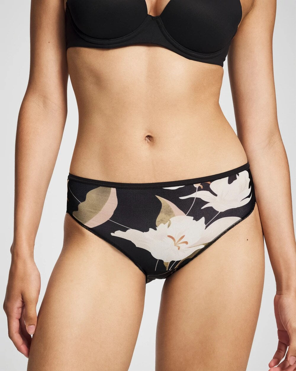 MYSTIC BLOOMS MINI BLACK Edge Hipster Panty