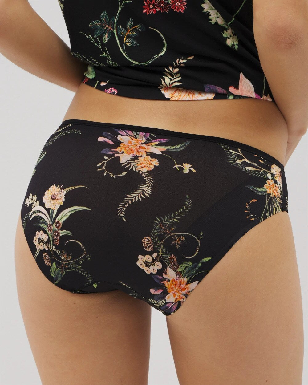 PARADISE PLUMES D M BLACK Edge Hipster Panty