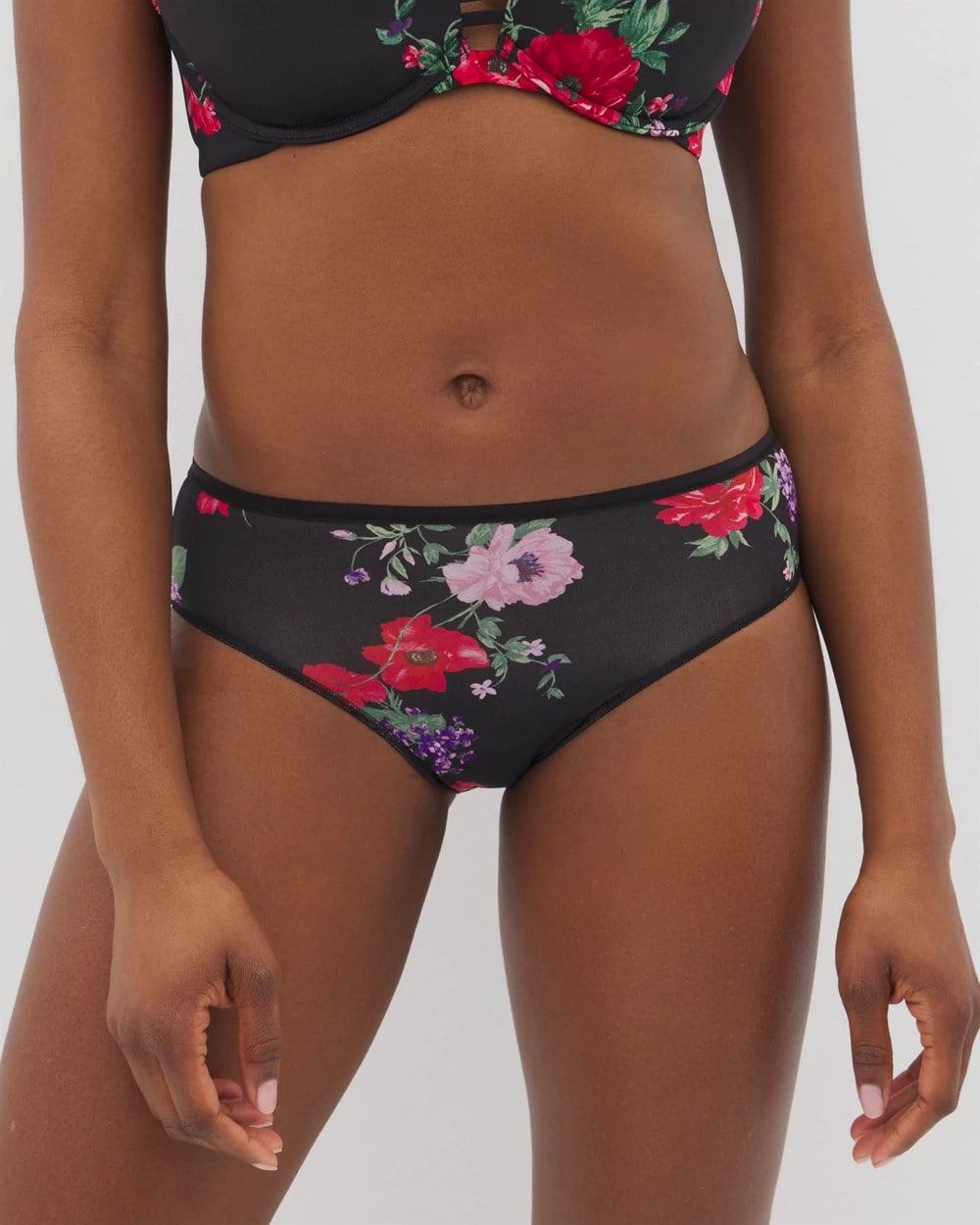 RHAPSODY FLORA MINI BLACK Cheeky Hipster Panty