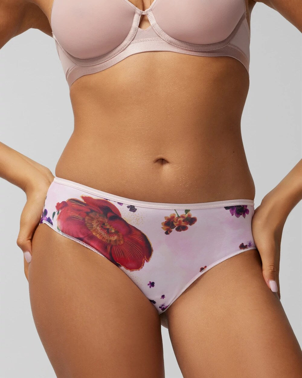 DRAMA BLOOMS MINI PINK Cheeky Hipster Panty