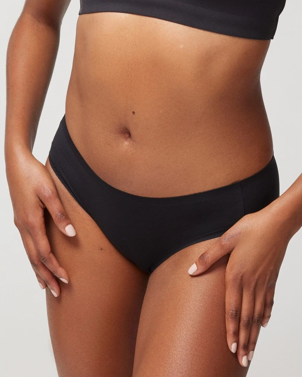 BLACK Soft Stretch Hipster Panty