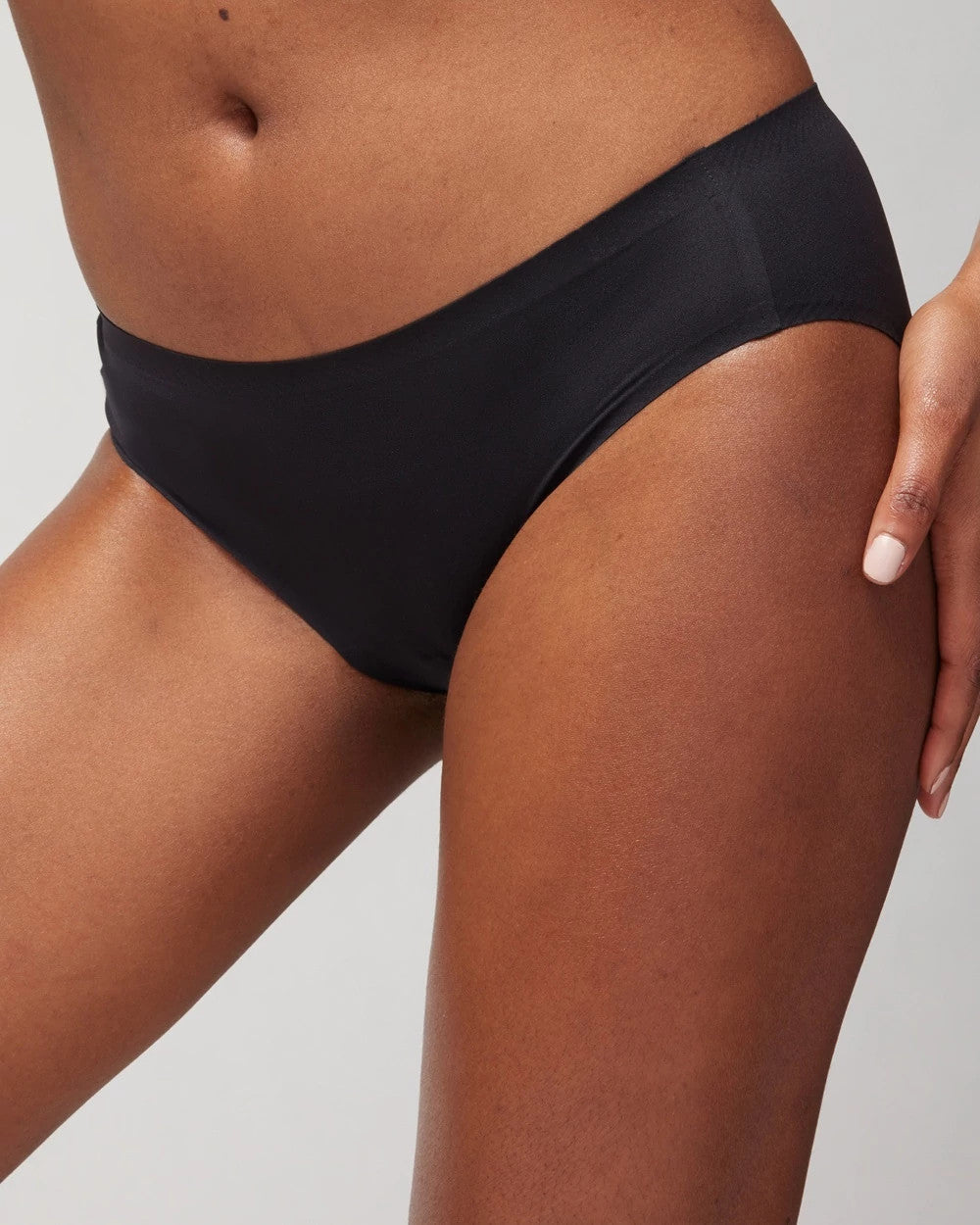 BLACK Soft Stretch Hipster Panty
