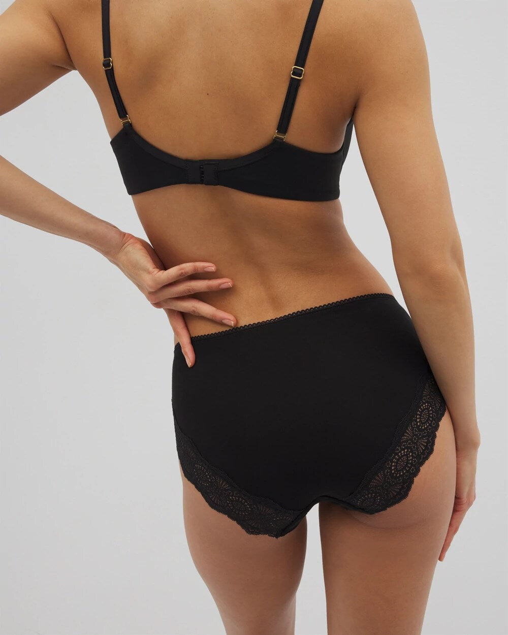 BLACK Embraceable Hipster Panty Crochet Lace
