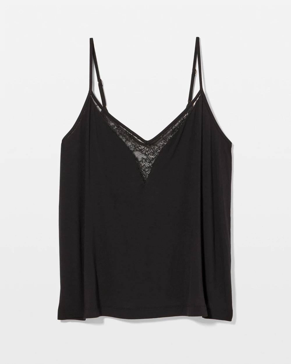 BLACK Lace Trim Cami
