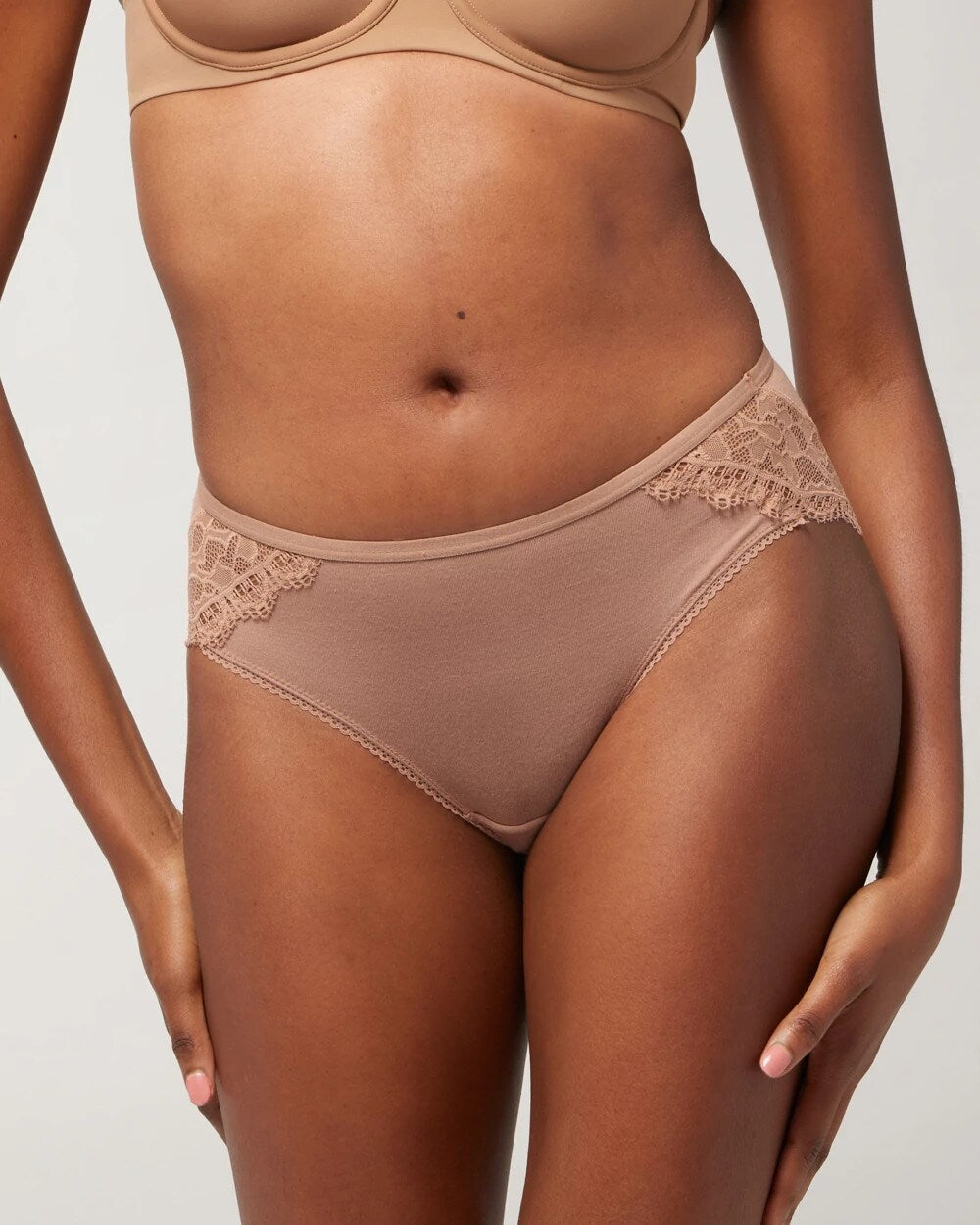 WARM SIENNA Hipster Panty with Enchanting Lace