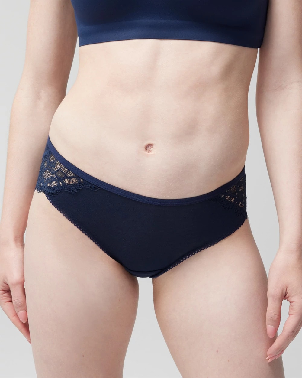 NIGHTFALL NAVY Hipster Panty with Enchanting Lace