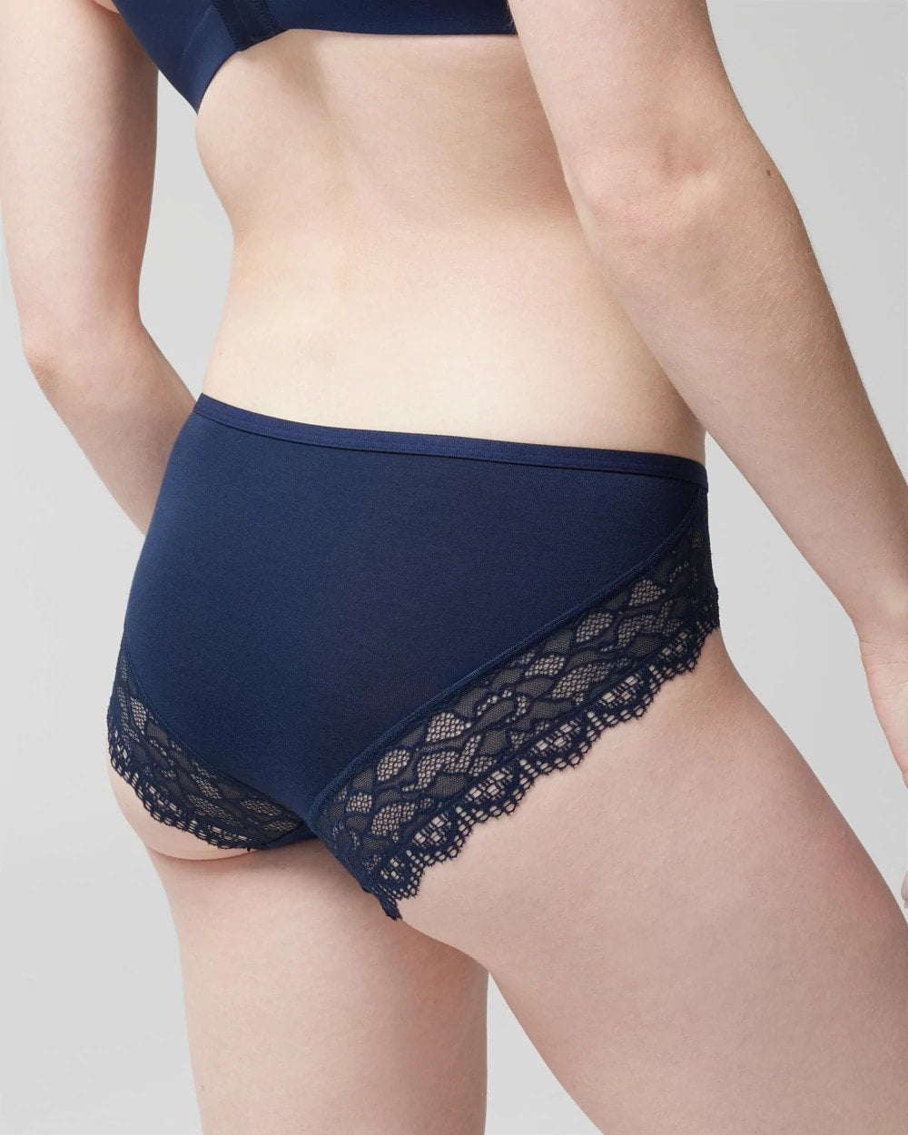 NIGHTFALL NAVY Hipster Panty with Enchanting Lace