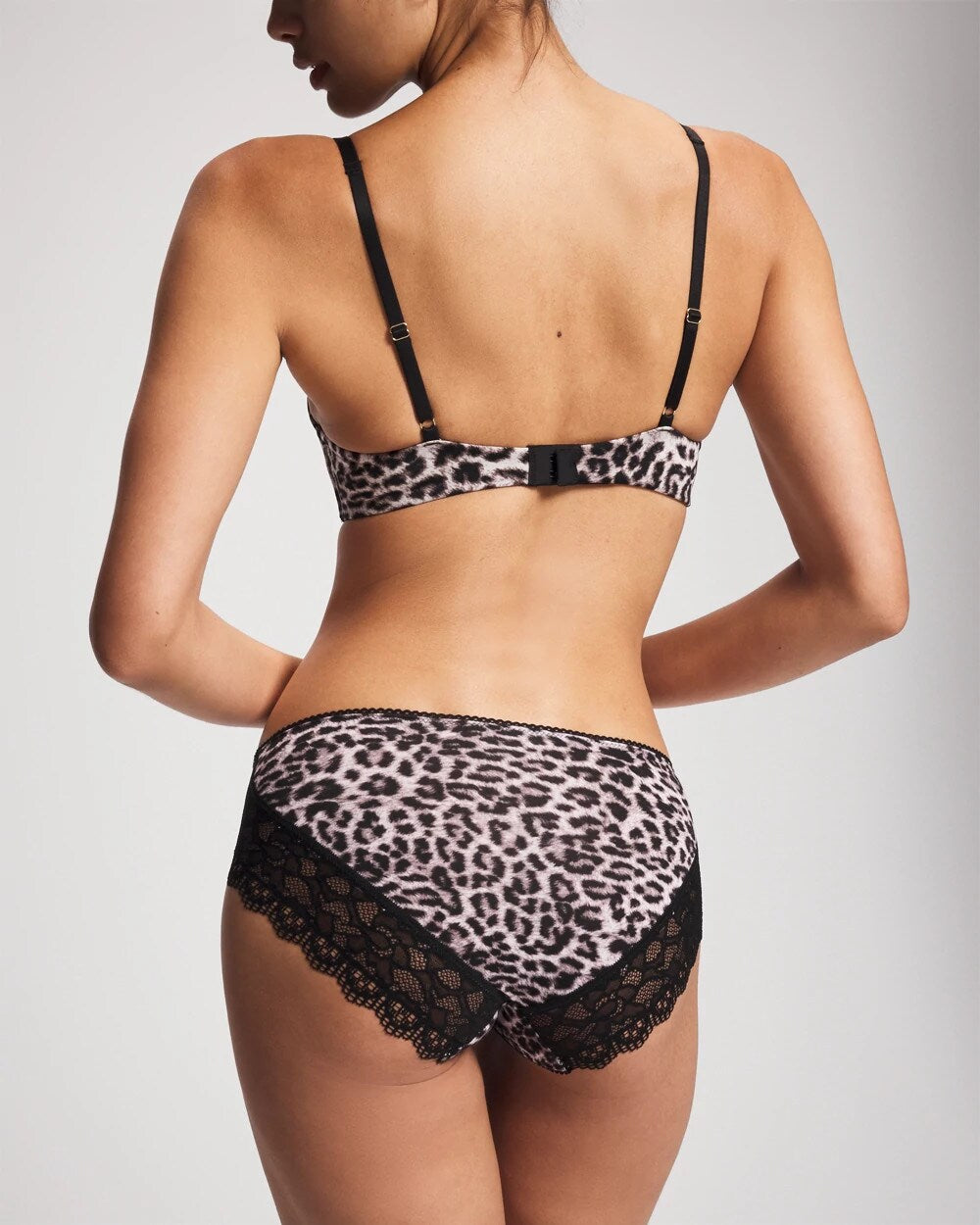 DIVINE LEOPARD MINI TAUPE Lace Hipster