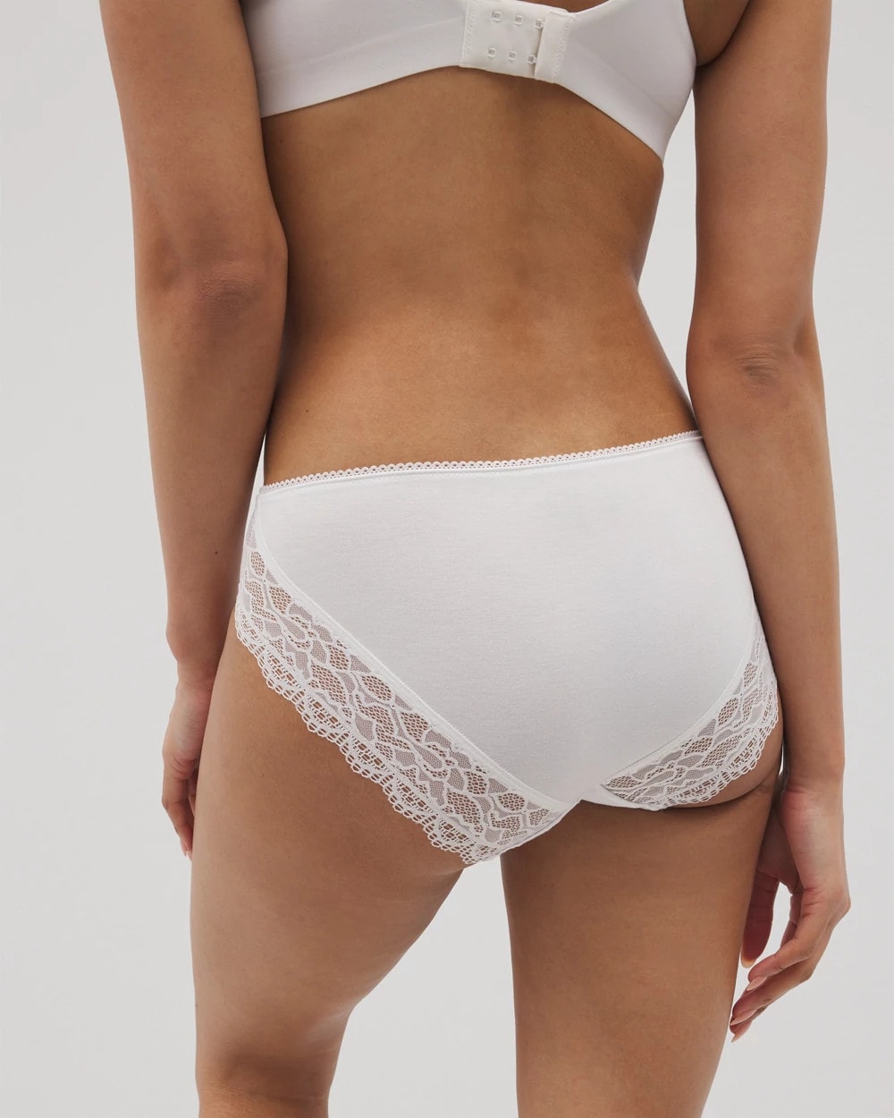 OPTIC WHITE Lace Hipster