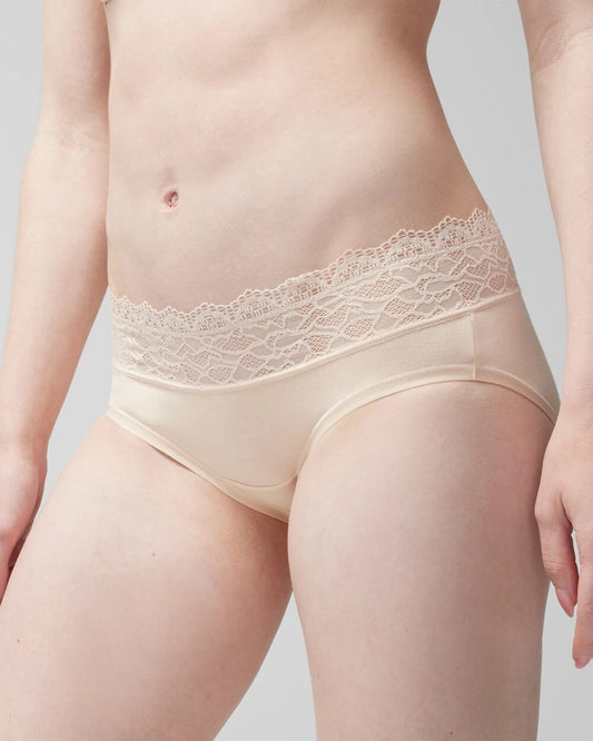 PALE SAND Hipster Panty with Enchanting Lace