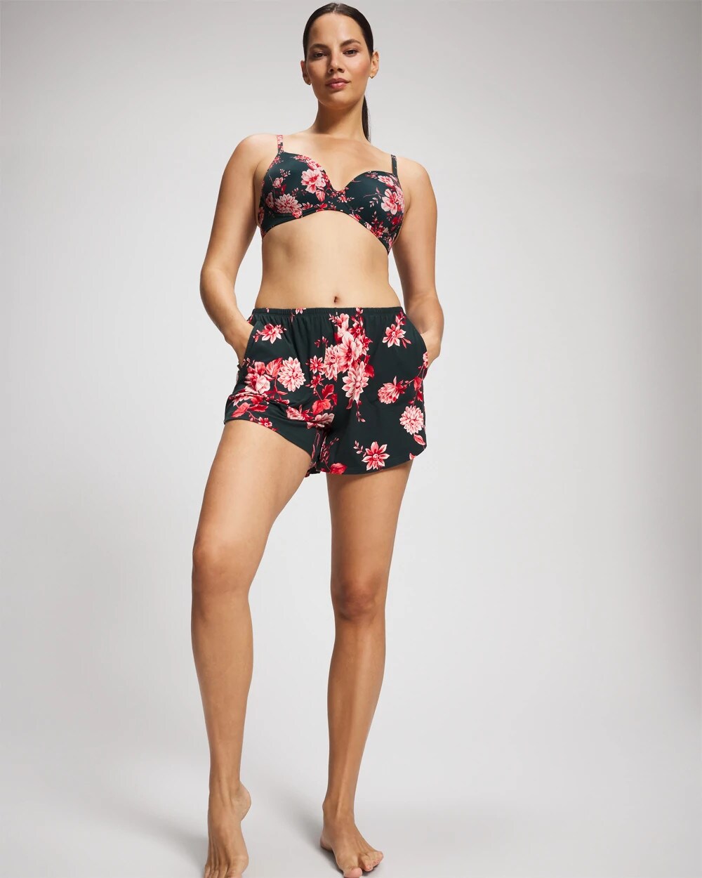 COTTAGE FLORAL GREEN Pajama Short