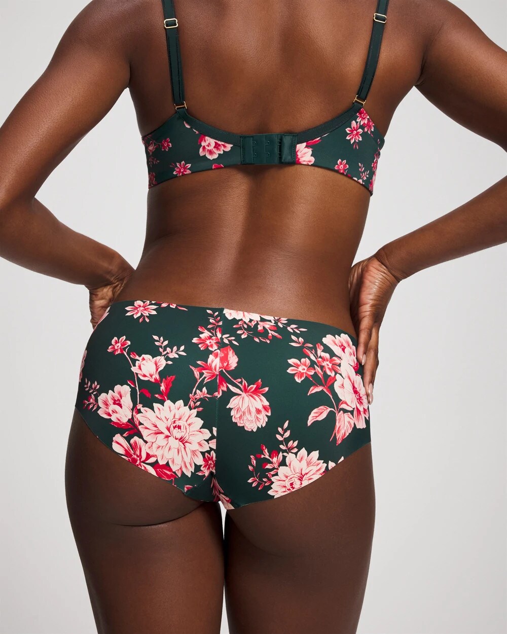 COTTAGE FLORAL MINI GREEN Hipster Panty