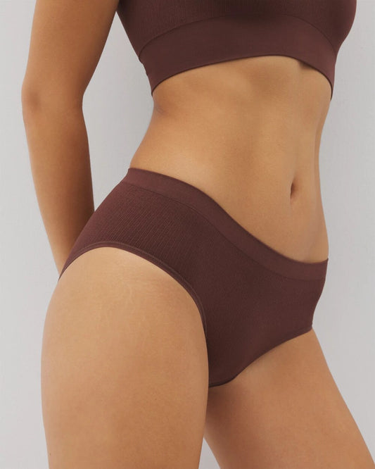 MOCHA Seamless Rib Hipster Panty