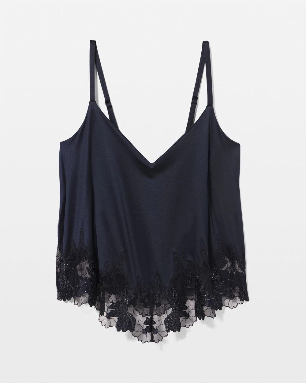 MIDNIGHT SKIES Soma’s Sexiest Luster Knit Embroidered Pajama Cami