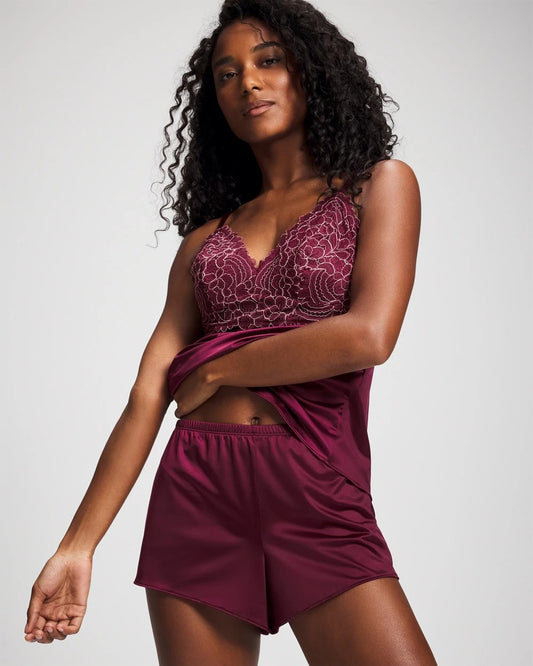 VELVET PLUM Pajama Short