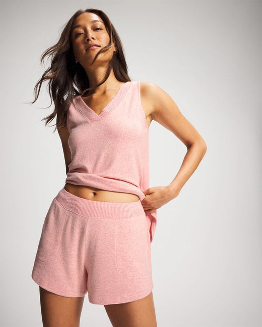 CAMEO PINK/DUSTY ROSE CozyLuxe Pajama Short