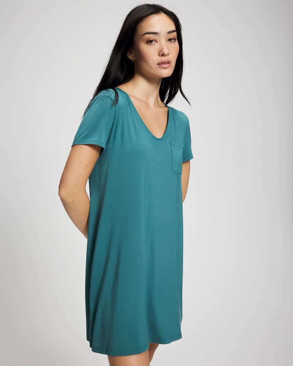 CERULEAN TEAL Short-Sleeve Sleepshirt