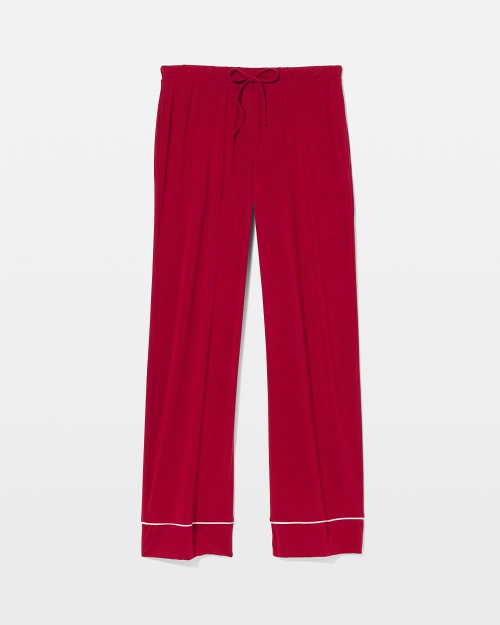 PAINT THE TOWN RED Pajama Pant w/ Cuff and Piping