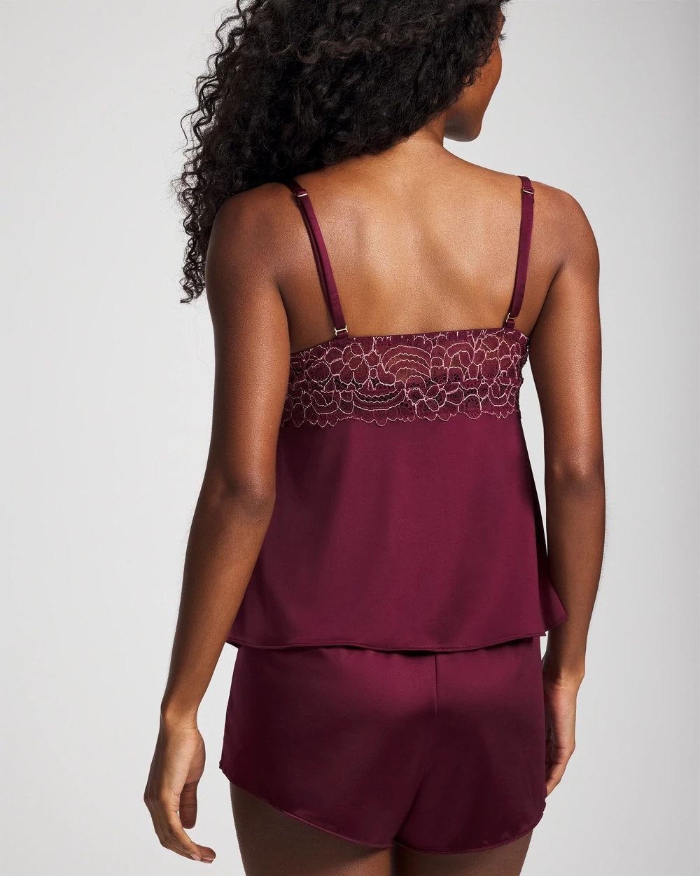 VELVET PLUM Lace Pajama Cami