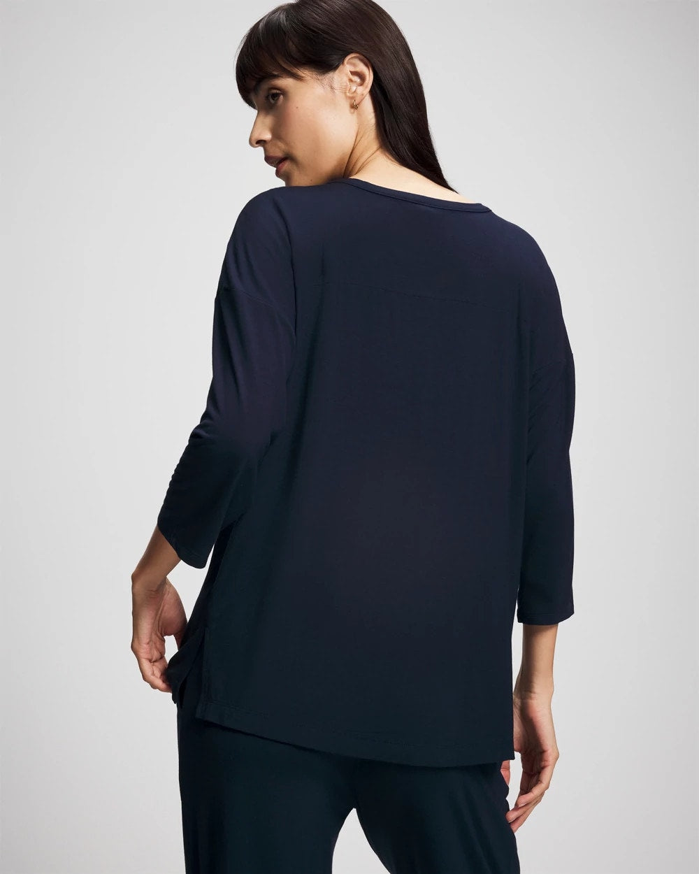 NIGHTFALL NAVY Button-Up Pajama Top