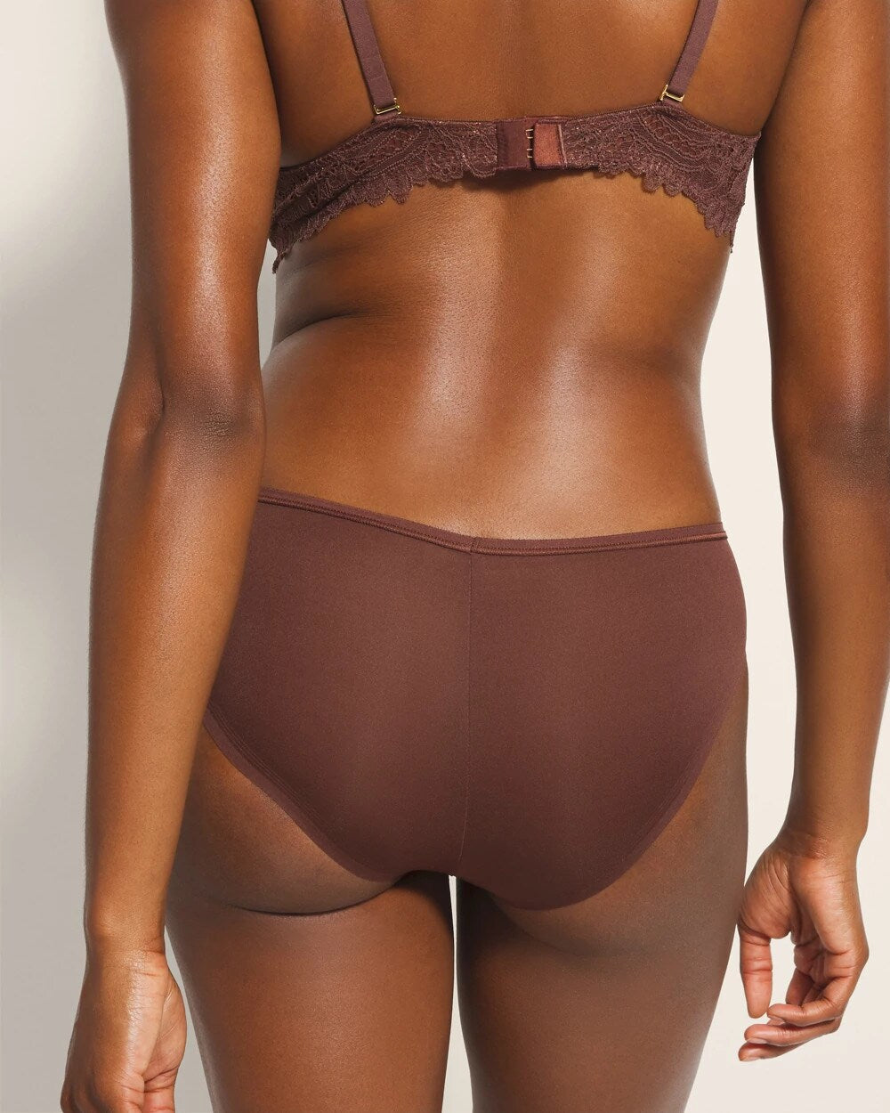 MOCHA Cheeky Panty with Lace