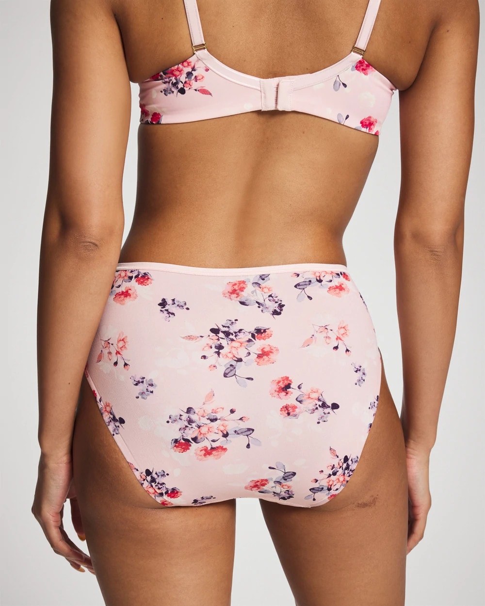 FLORAL DREAMS MINI PINK Edge High-Leg Panty