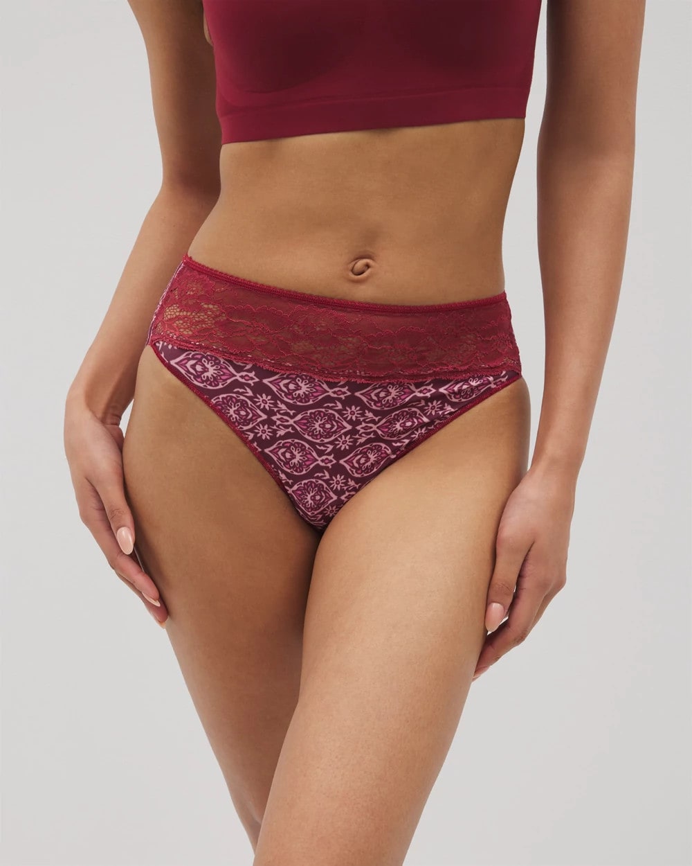 PLENTIFUL PIECES KISS Edge High-Leg Panty with Lace