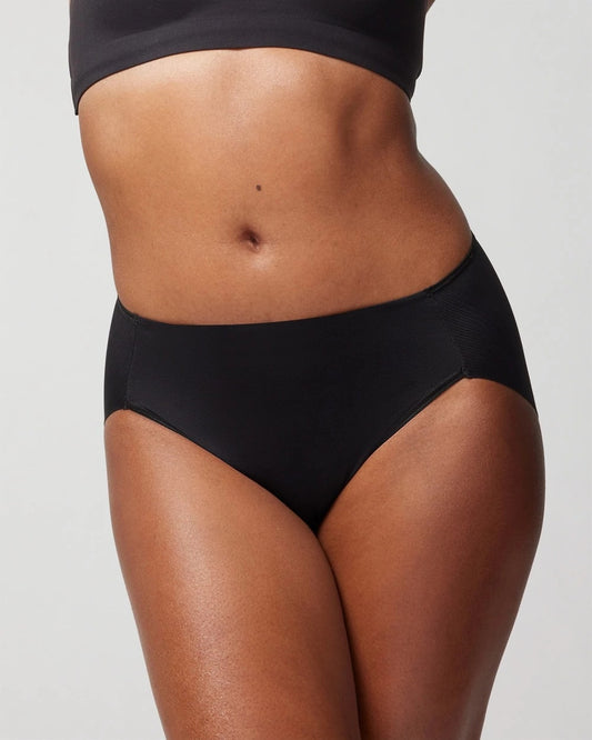 BLACK High-Leg Brief Panty