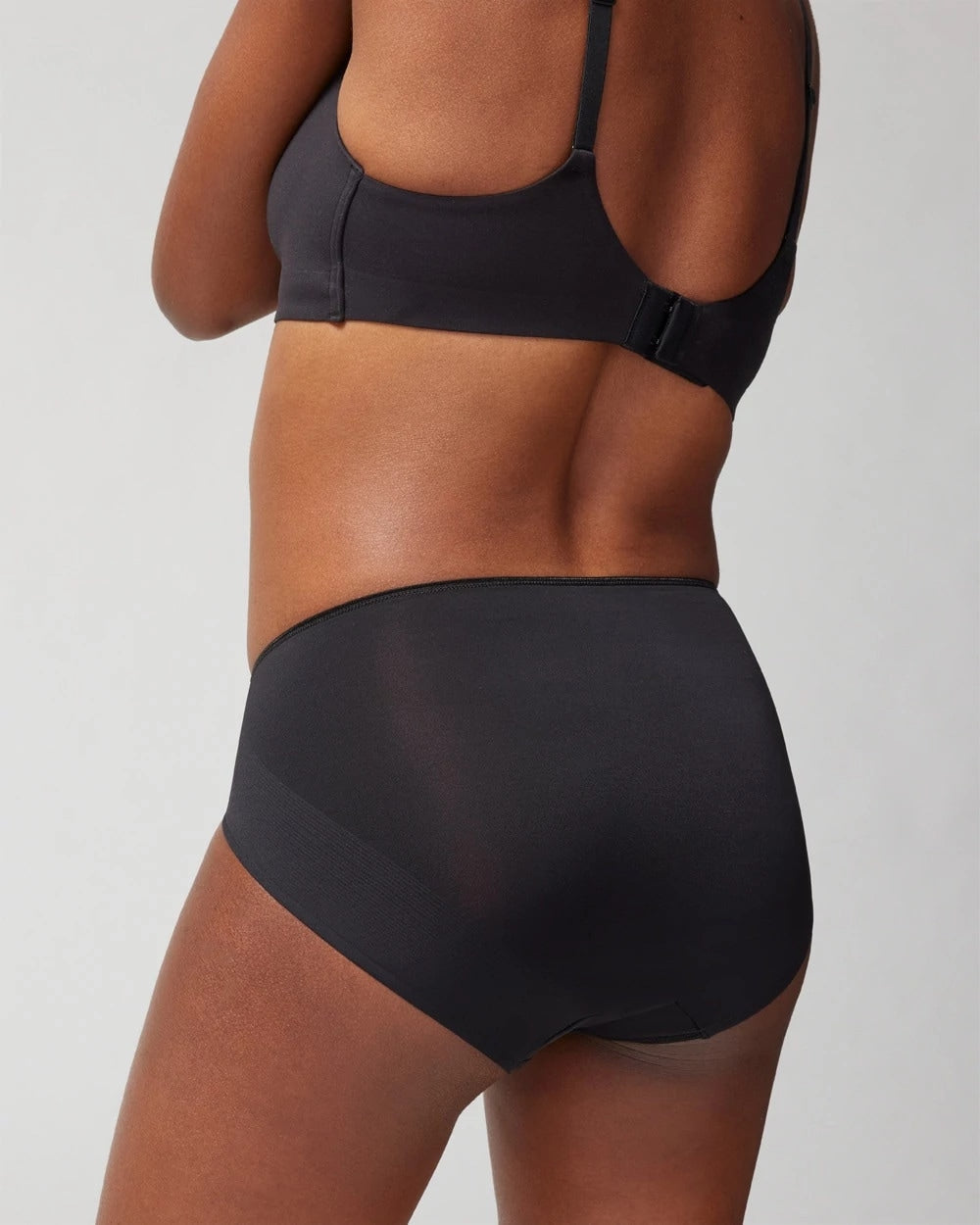 BLACK High-Leg Brief Panty