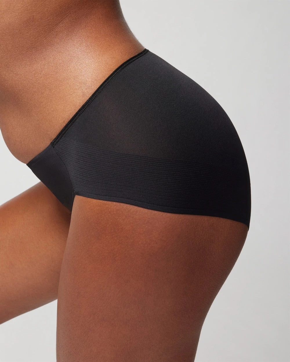 BLACK High-Leg Brief Panty