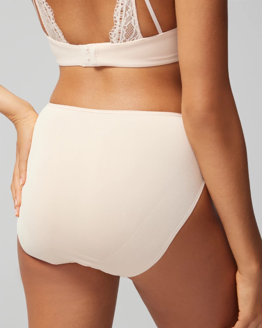 PALE SAND High-Leg Brief Panty