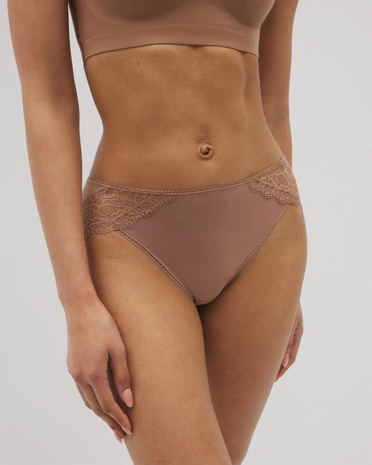 WARM SIENNA High-Leg Panty with Enchanting Lace