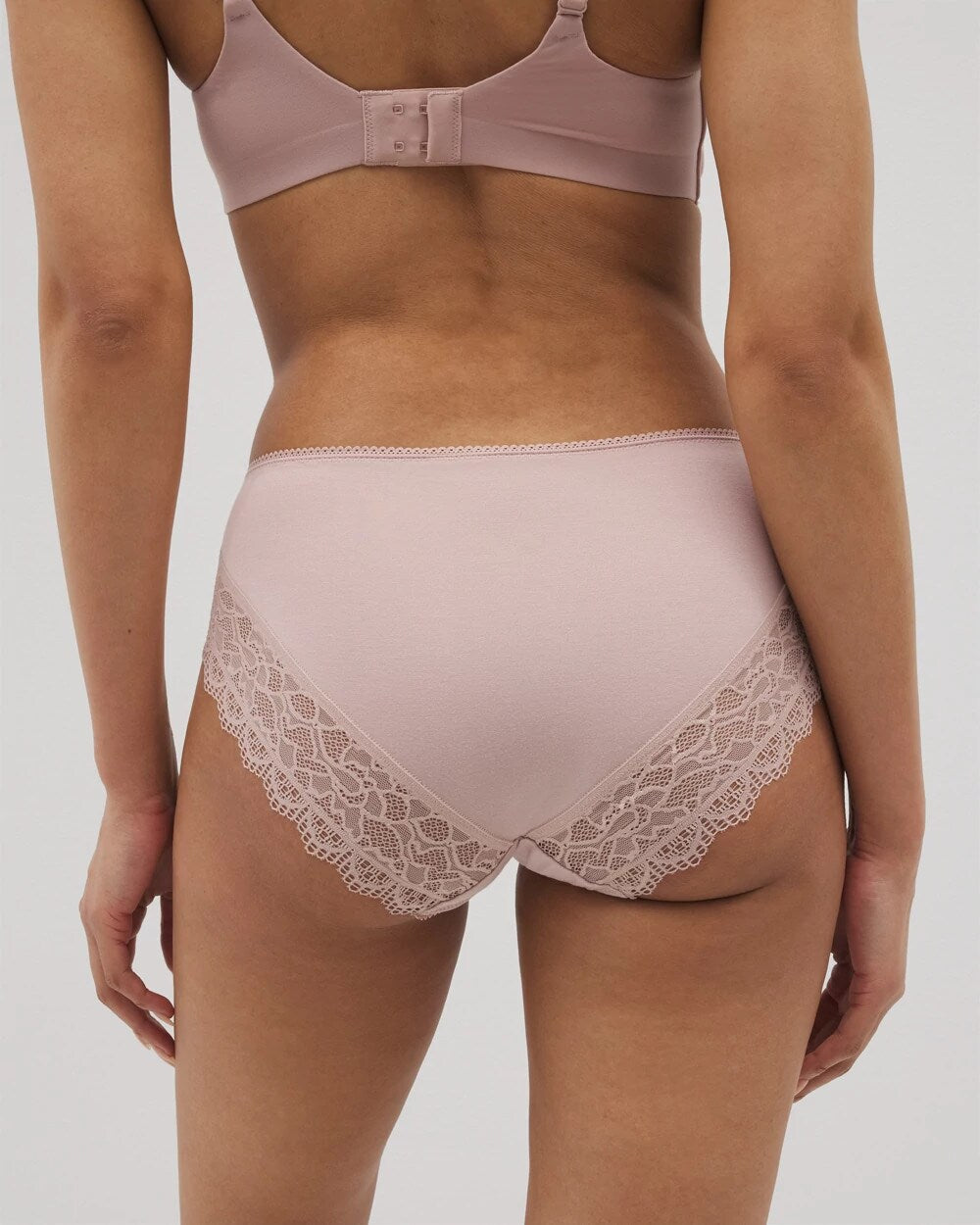 ADOBE ROSE High-Leg Panty with Enchanting Lace