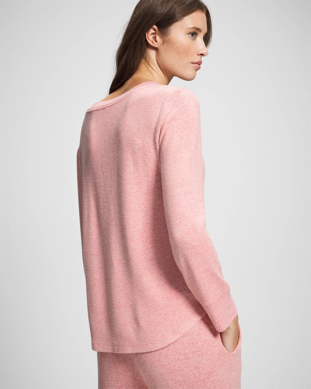 CAMEO PINK/DUSTY ROSE Long Sleeve Pajama Tee